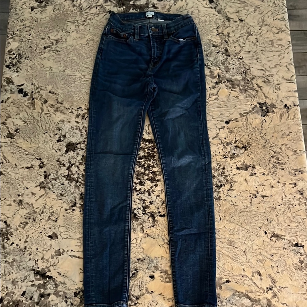 J. Crew Factory Blue Skinny Jeans with Slim Fit and Stretch